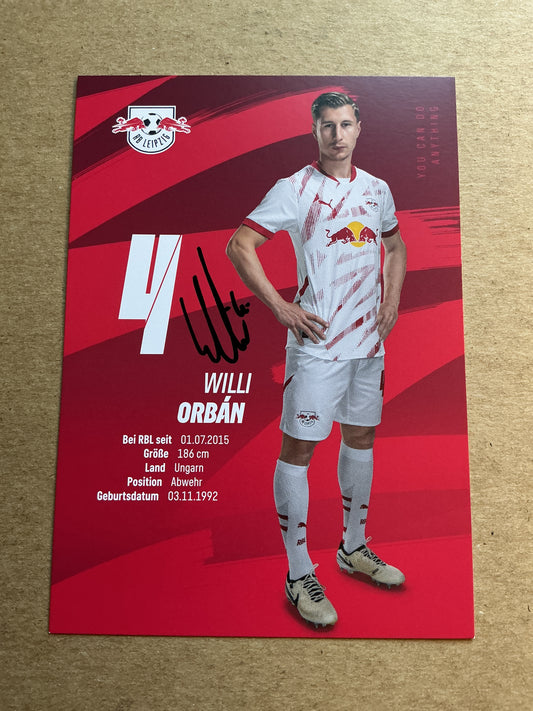 Willi Orban, Hungary 🇭🇺 RB Leipzig 2024/25 hand signed