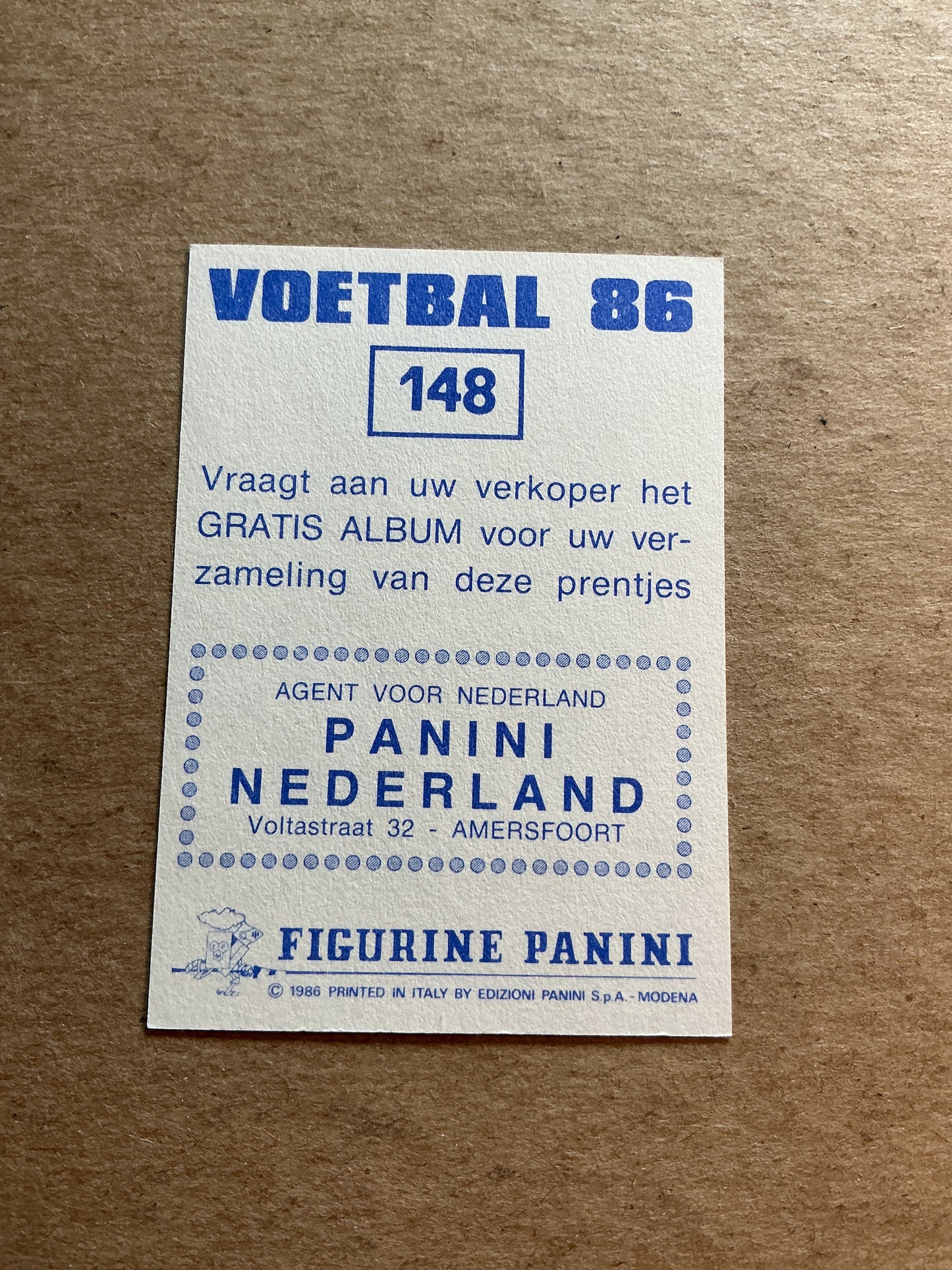 Peter Houtman, Netherlands 🇳🇱 FC Groningen 1986 Panini hand signed