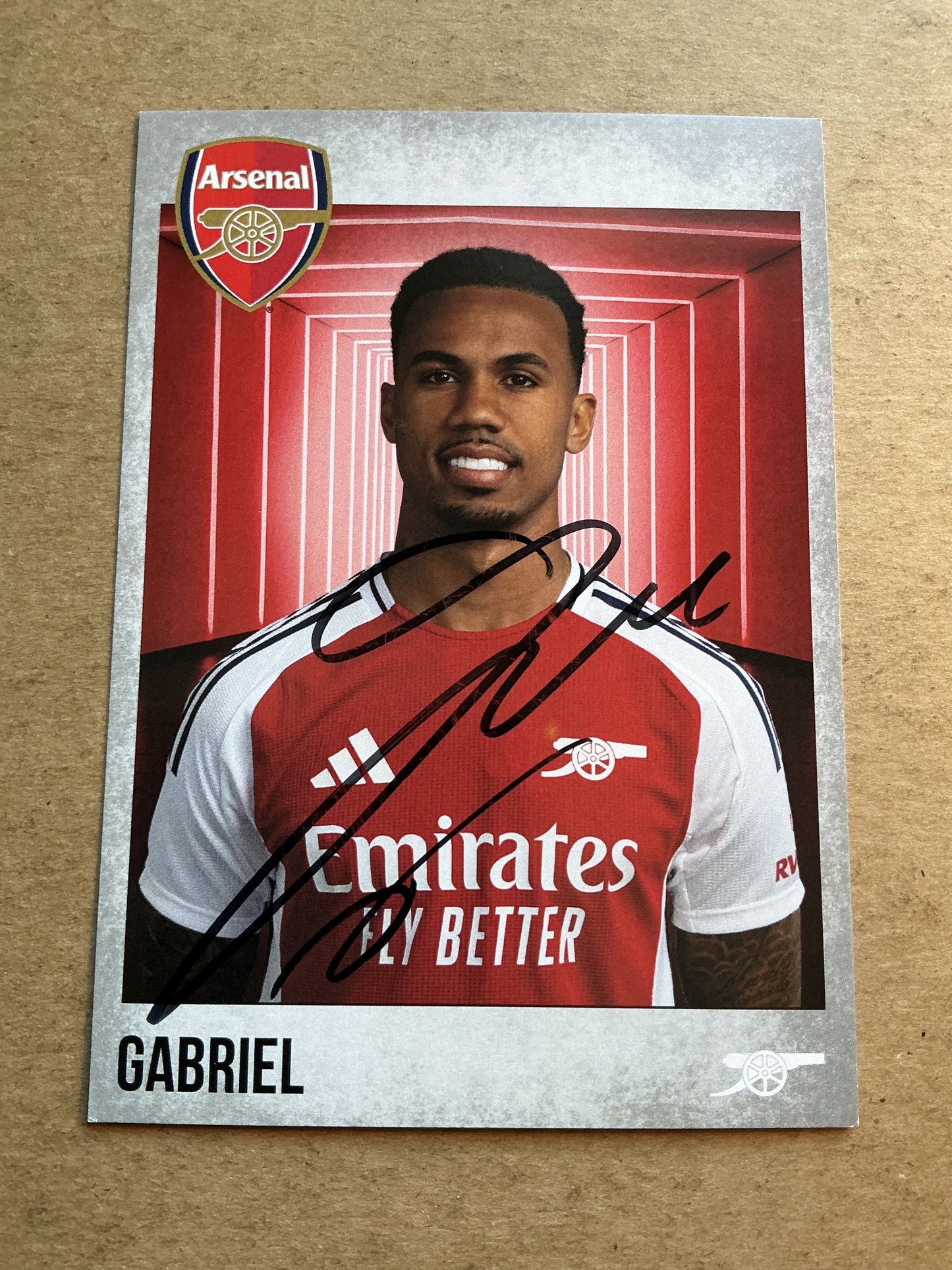 Gabriel, Brazil 🇧🇷 Arsenal FC 2024/25 hand signed