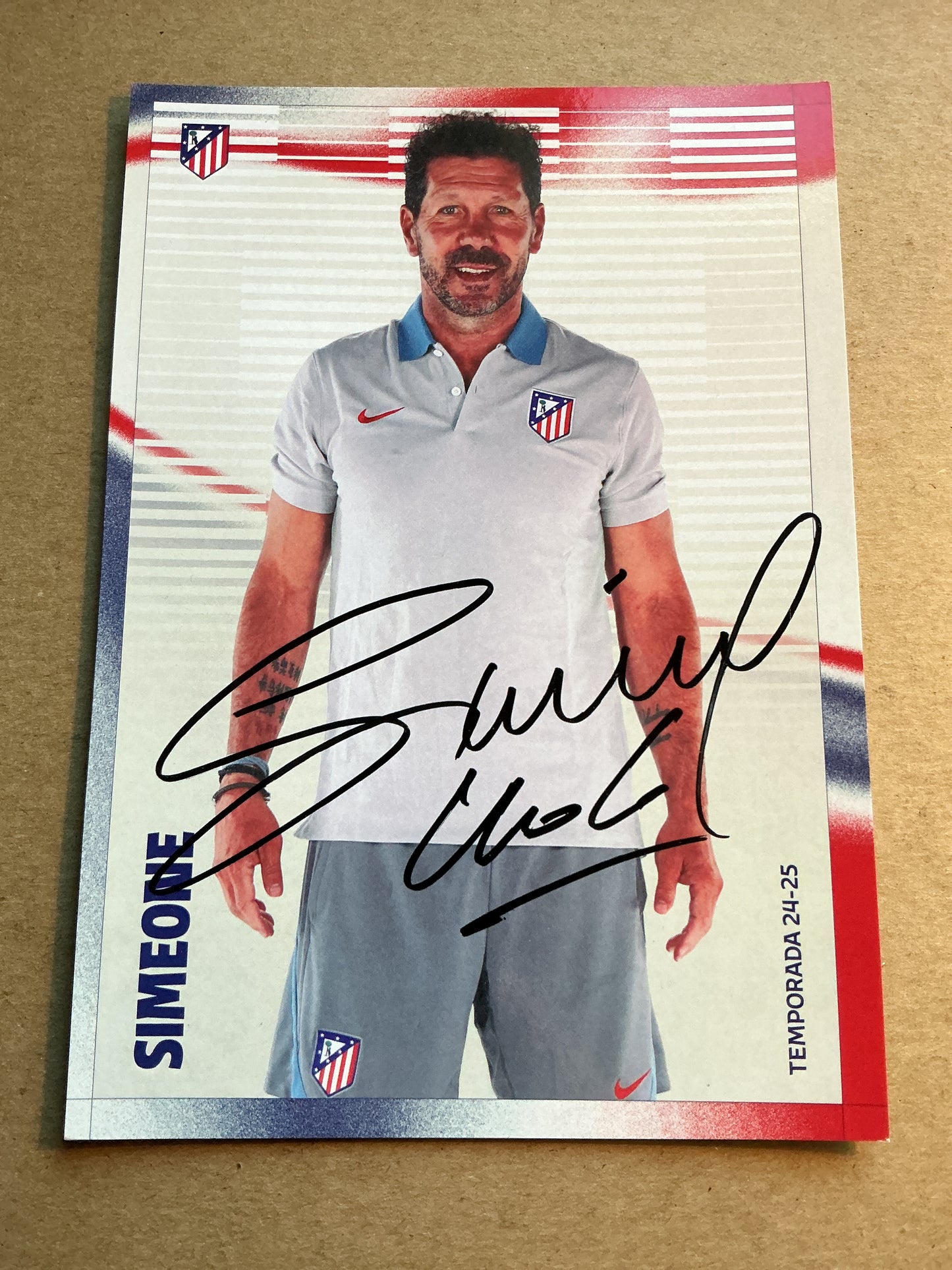 Diego Simeone, Argentina 🇦🇷 Atletico Madrid 2024/25 hand signed