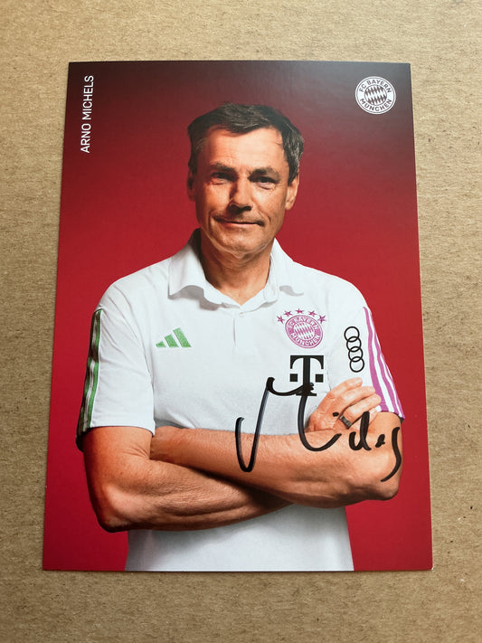 Arno Michels, Germany 🇩🇪 FC Bayern München 2023/24 hand signed