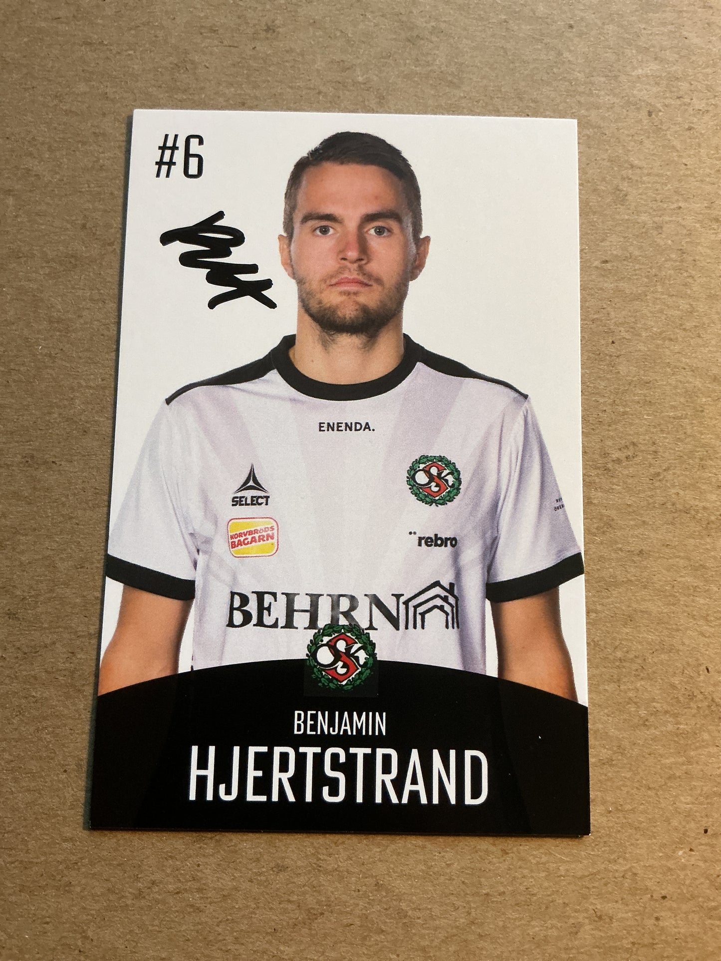 Benjamin Hjertstrand, Sweden 🇸🇪 Örebro SK 2022/23 hand signed
