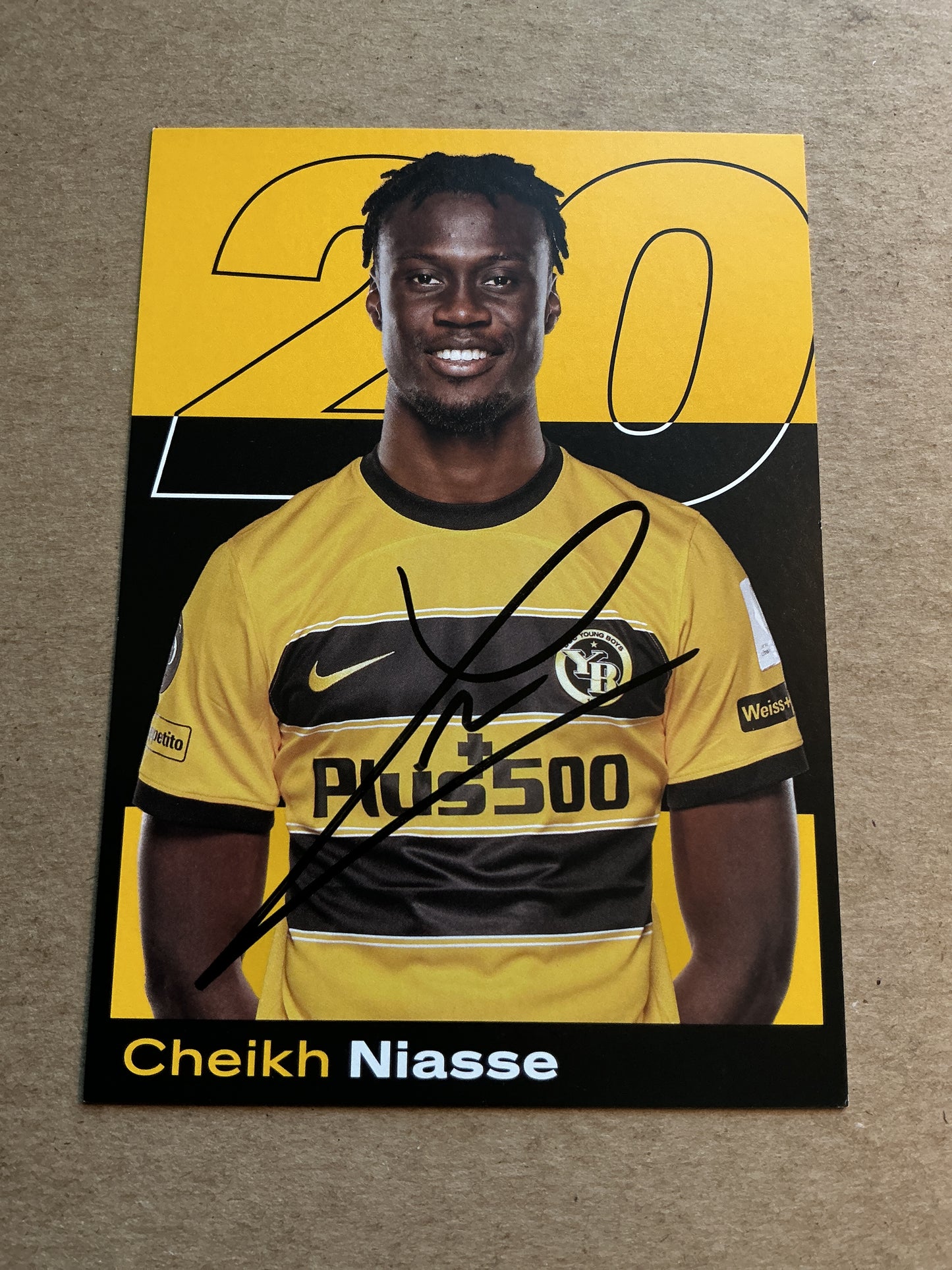 Cheikh Niasse, Senegal 🇸🇳 BSC Young Boys 2023/24 hand signed