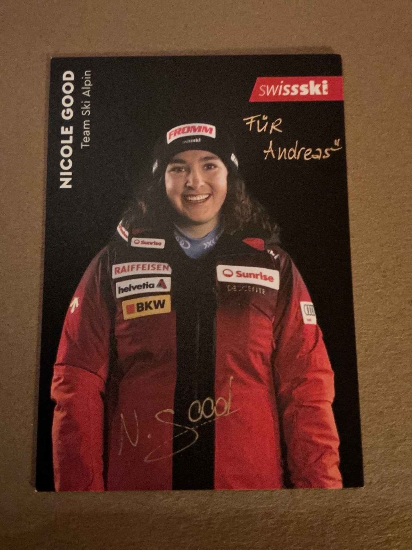 Nicole Good, Switzerland 🇨🇭Alpin 2023/24 hand signed