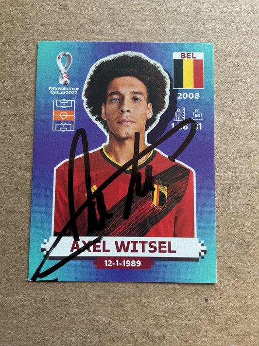 Axel Witsel, Belgium 🇧🇪 FIFA World Cup 2022 Panini hand signed