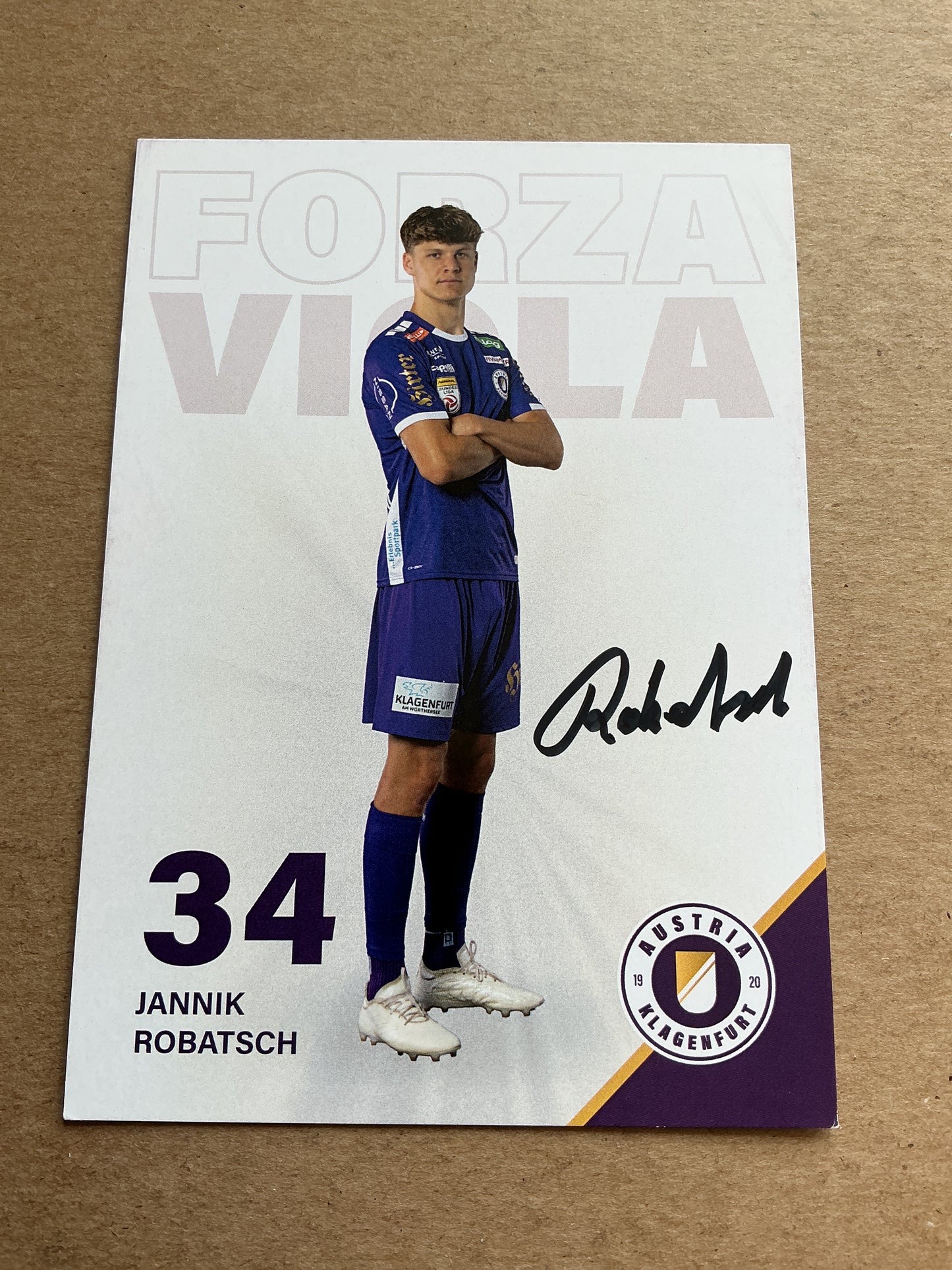 Jannik Robatsch, Austria 🇦🇹 Austria Klagenfurt 2023/24 hand signed