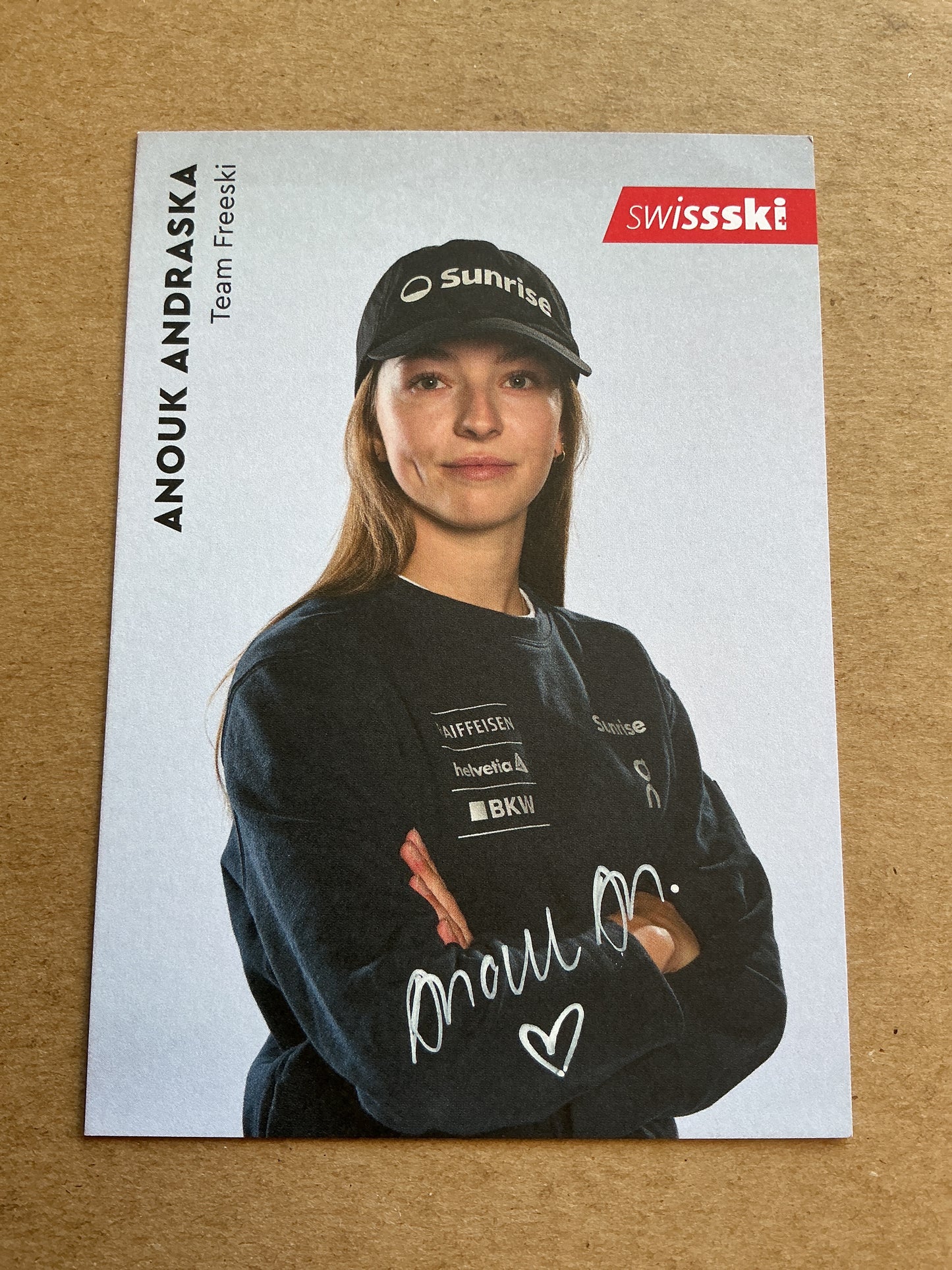 Anouk Andraska, Switzerland 🇨🇭 Freeski Winter 2023/24 hand signed