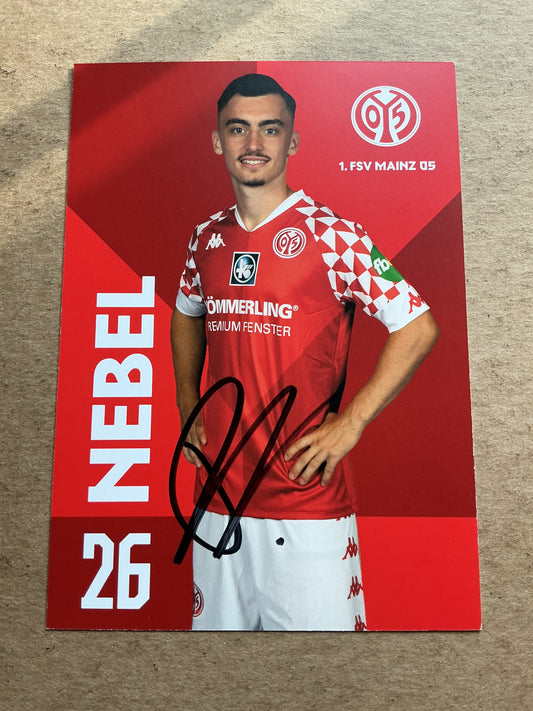 Paul Nebel, Germany 🇩🇪 FSV Mainz 05 2020/21 hand signed