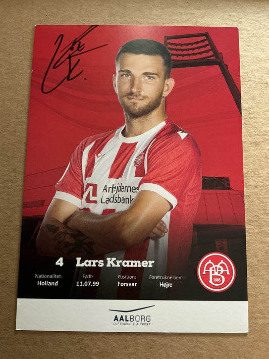 Lars Kramer, Netherlands 🇳🇱 Aalborg BK 2022/23 hand signed