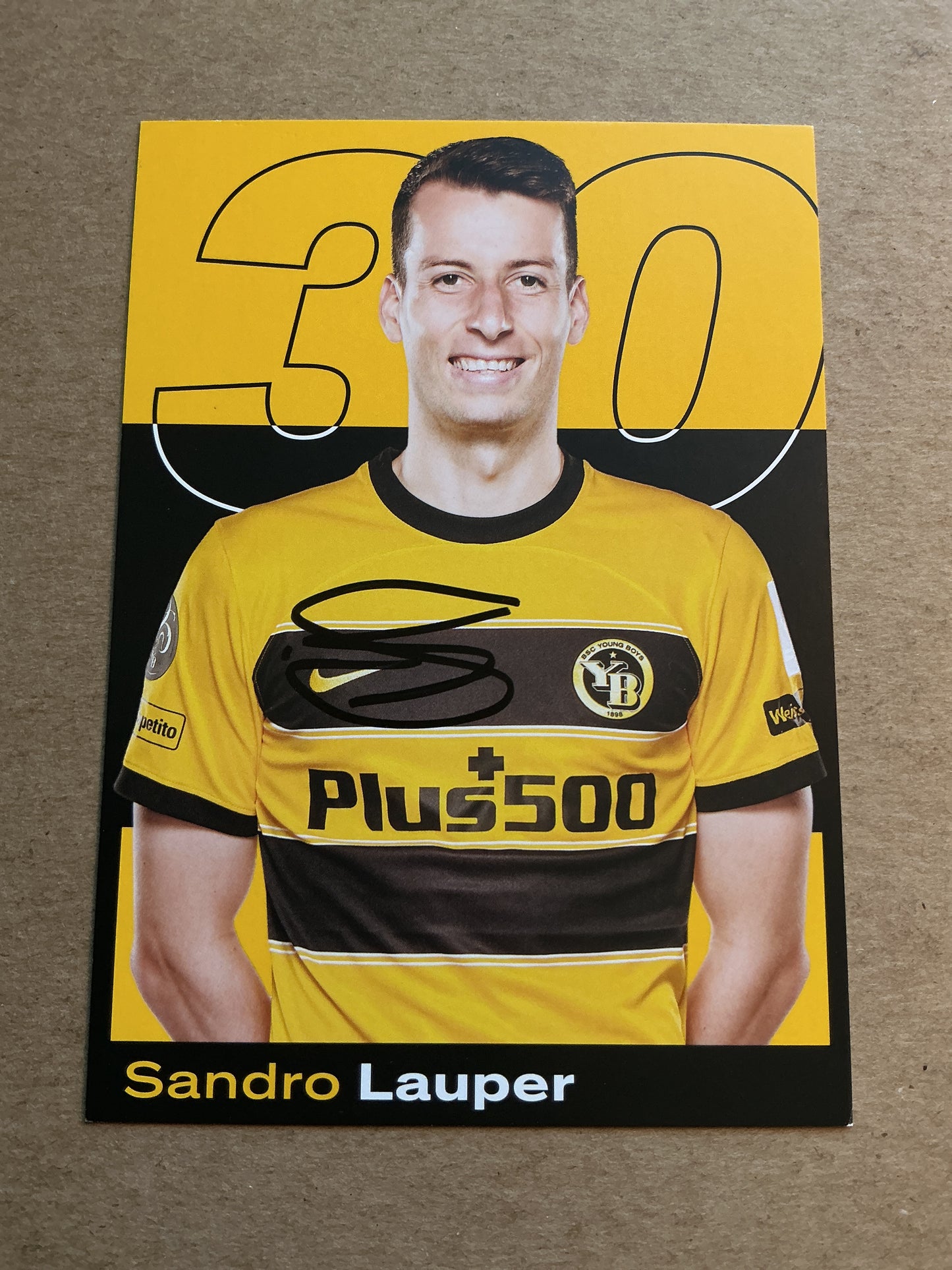 Sandro Lauper, Switzerland 🇨🇭 BSC Young Boys 2023/24 hand signed