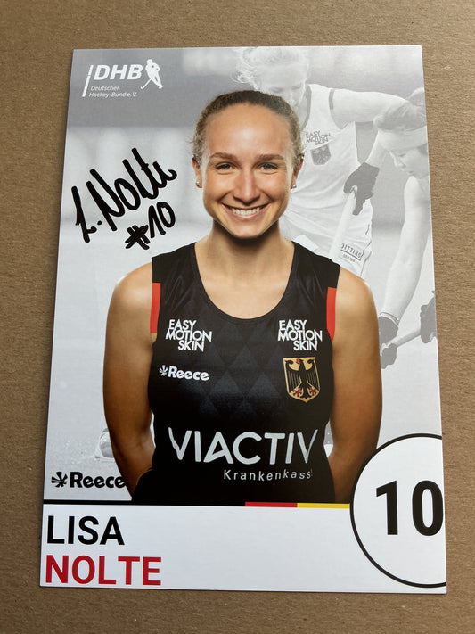 Lisa Nolte, Germany 🇩🇪 Field Hockey Summer Olympics 2024 hand signed
