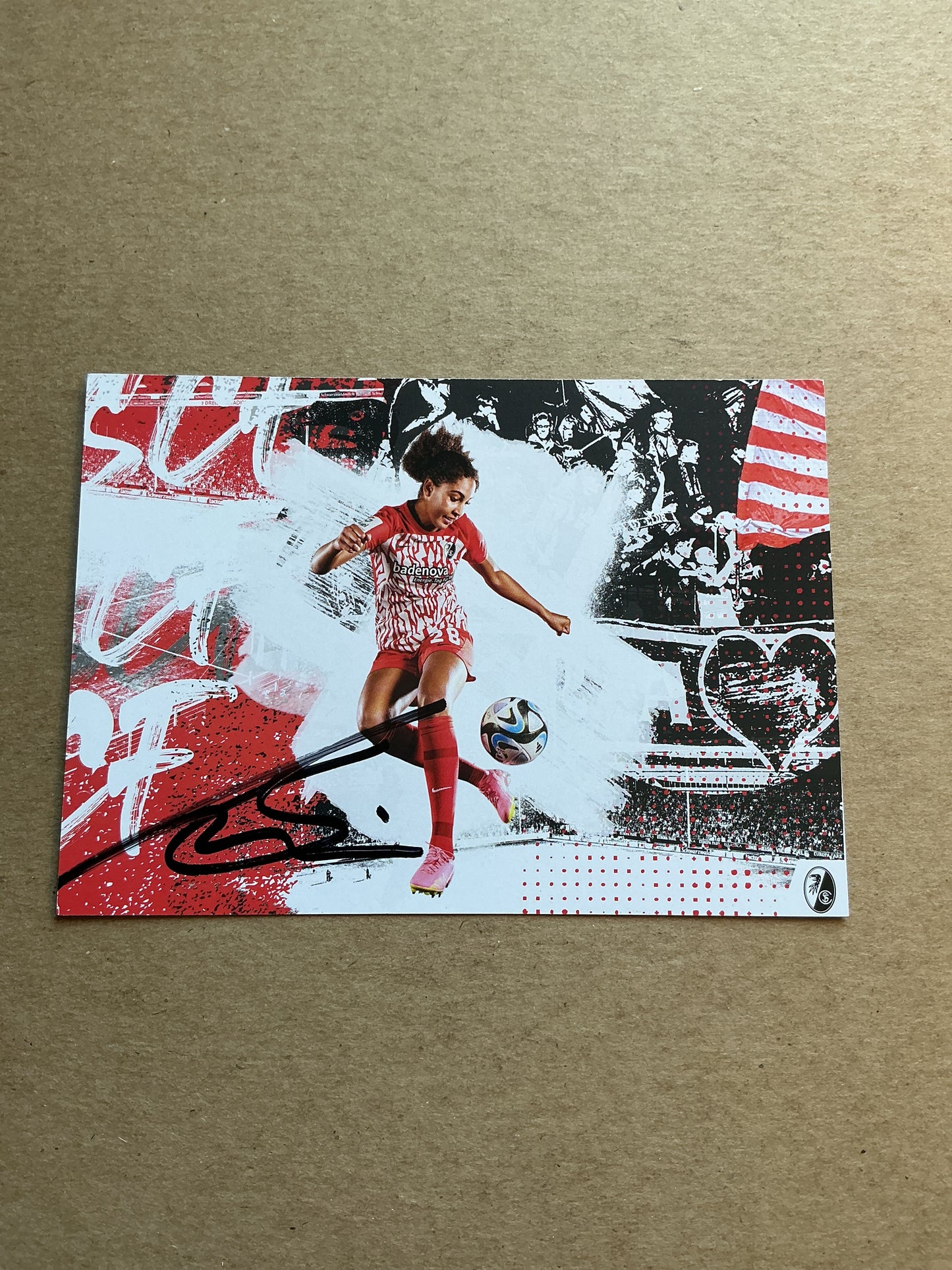 Cora Zicai, Germany 🇩🇪 SC Freiburg 2023/24 hand signed