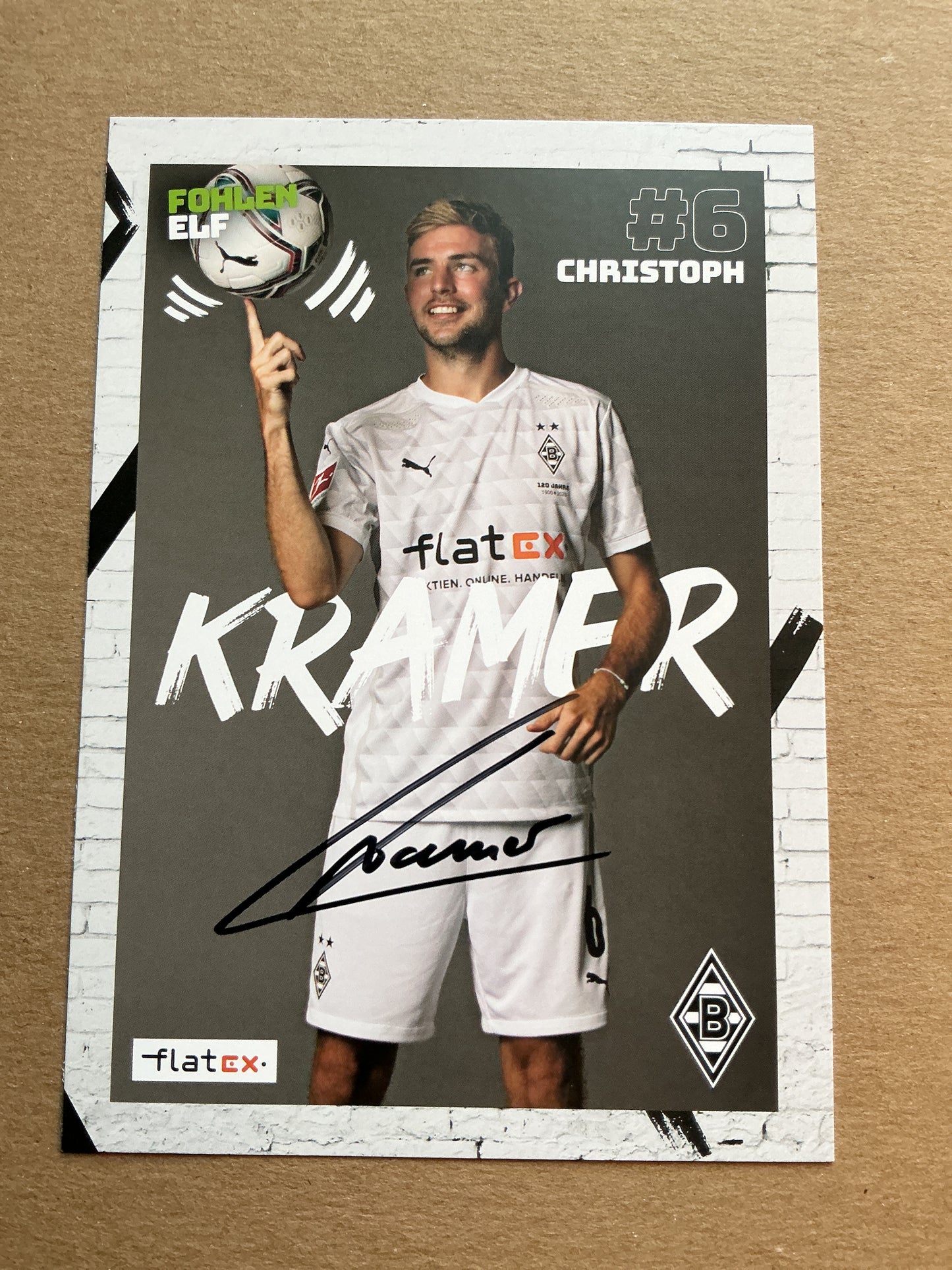 Christoph Kramer, Germany 🇩🇪 Borussia Mönchengladbach 2020/21 hand signed