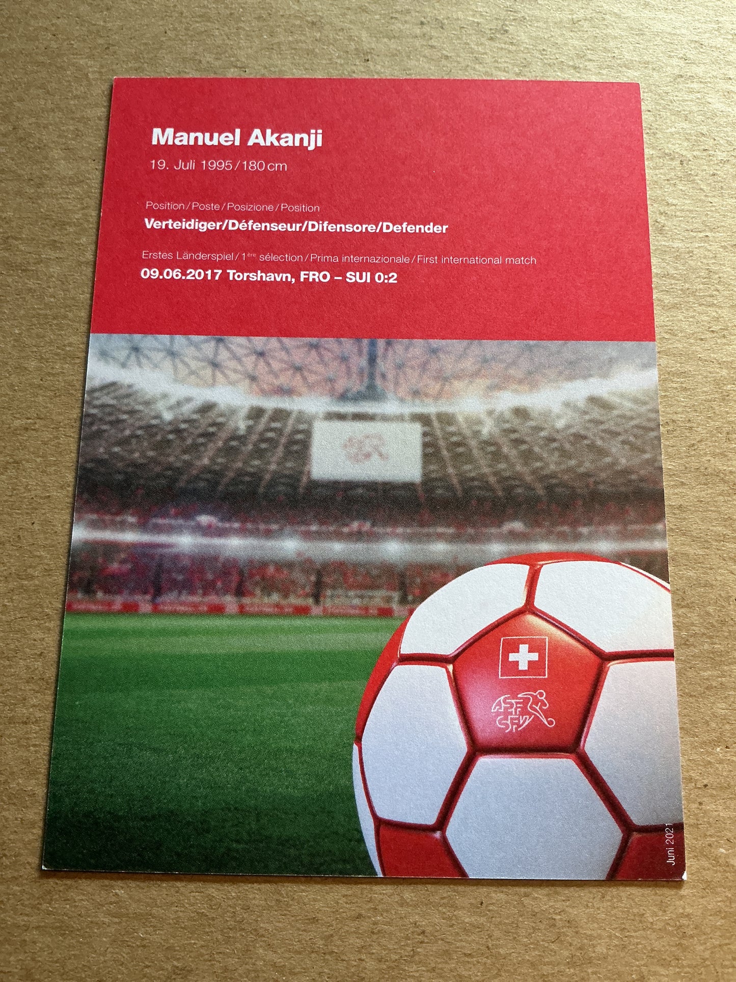 Manuel Akanji, Switzerland 🇨🇭 FIFA World Cup 2022 hand signed