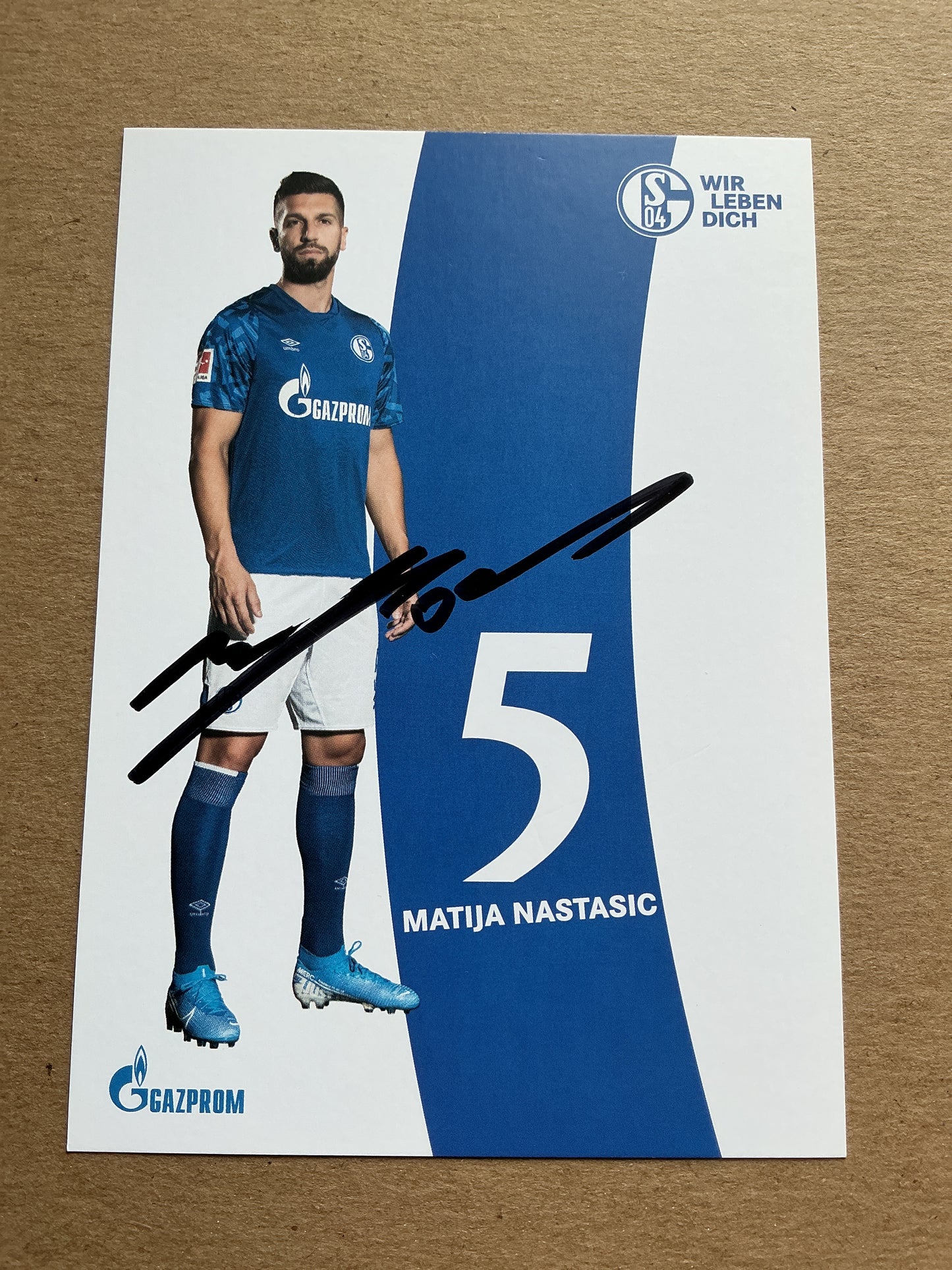 Matija Nastasić, Serbia 🇷🇸 FC Schalke 04 2019/20 hand signed