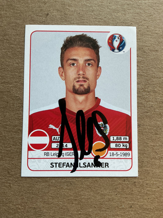 Stefan Ilsanker, Austria 🇦🇹 UEFA Euro 2016 Panini hand signed