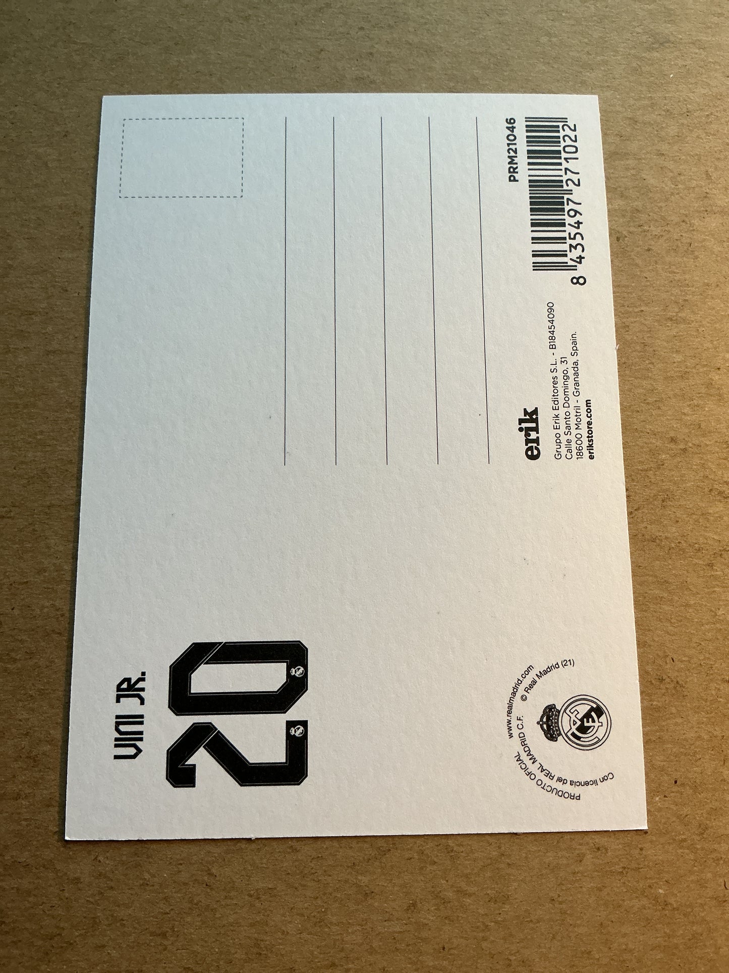Vinícius Júnior, Brazil 🇧🇷 Real Madrid 2021/22 hand signed
