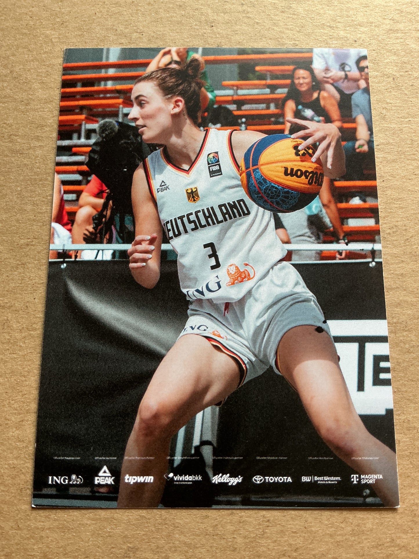 Elisa Mevius, Germany 🇩🇪 Basketball Summer Olympics 2024 hand signed