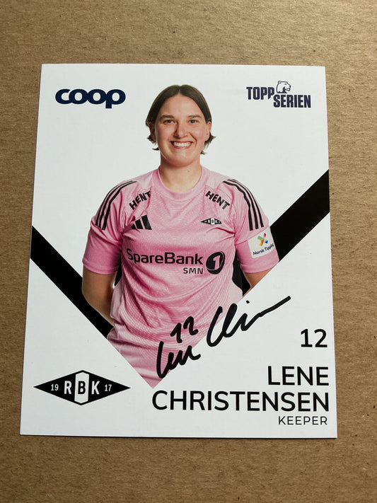 Lene Christensen, Denmark 🇩🇰 Rosenborg BK 2025/26 hand signed