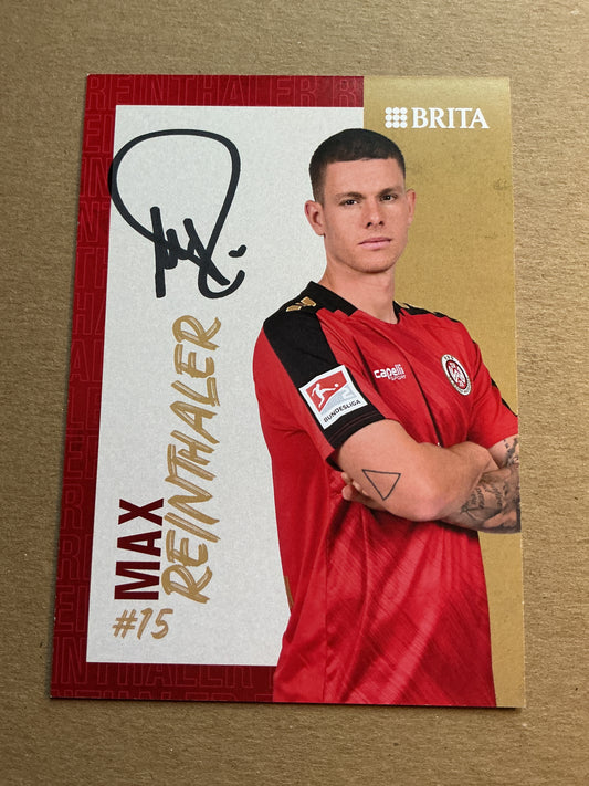 Max Reinthaler, Italy 🇮🇹 SV Wehen Wiesbaden 2023/24 hand signed