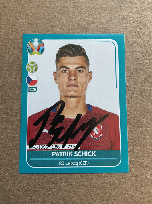 Patrik Schick, Czech Republic 🇨🇿 UEFA Euro 2020 Panini hand signed