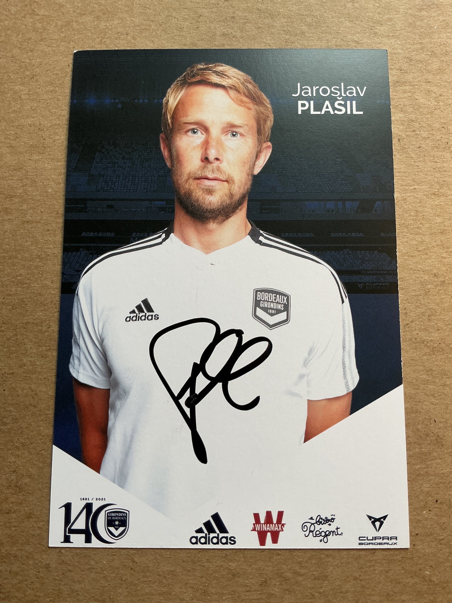 Jaroslav Plasil, Czech Republic 🇨🇿 Girondins Bordeaux 2021/22 hand signed