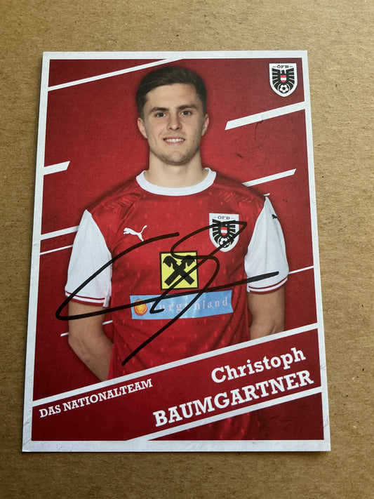 Christoph Baumgartner, Austria 🇦🇹 2021 hand signed