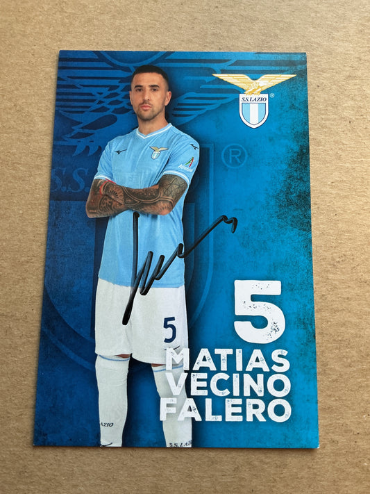 Matias Vecino, Uruguay 🇺🇾 SS Lazio Rom 2023/24 hand signed