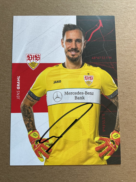 Jens Grahl, Germany 🇩🇪 VfB Stuttgart 2020/21 hand signed