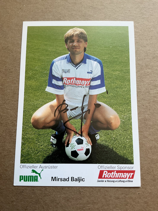 Mirsad Baljic, Bosnia 🇧🇦 FC Zürich 1992/93 hand signed
