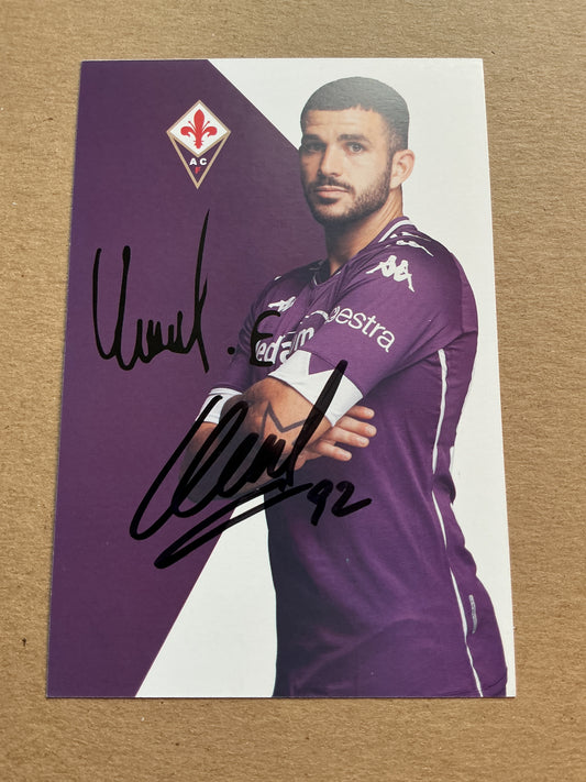 Valentin Eysseric, France 🇫🇷 ACF Fiorentina 2020/21 hand signed