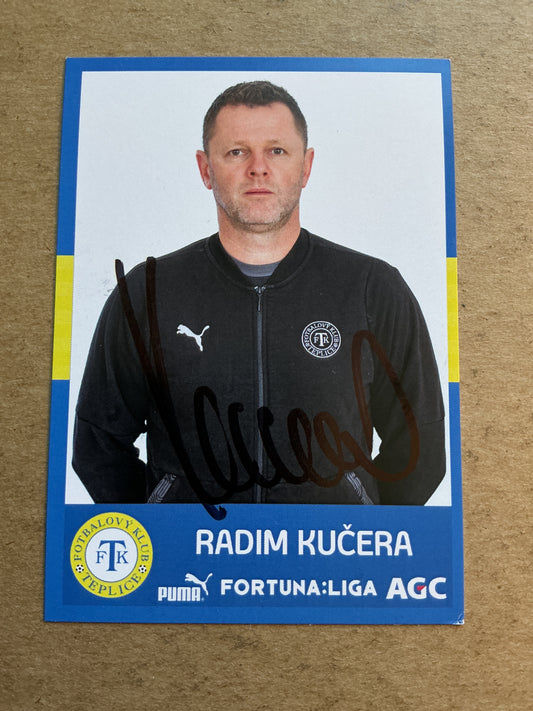 Radim Kučera, Czech Republic 🇨🇿 FK Teplice 2020/21 hand signed