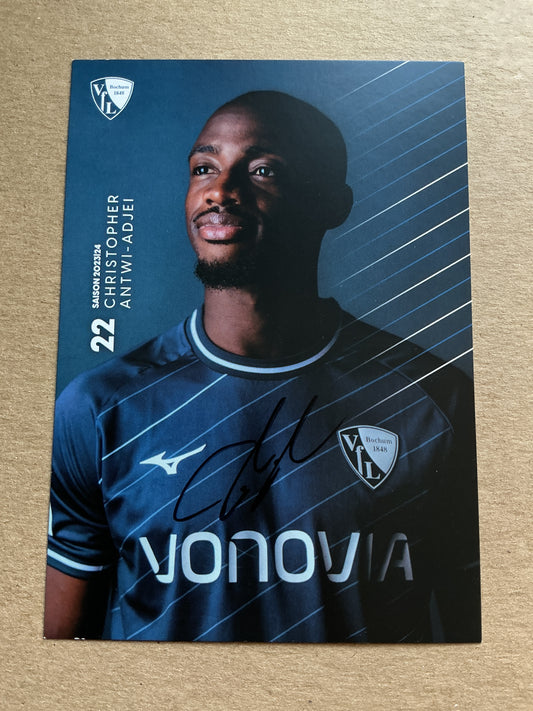 Christopher Antwi-Adjei, Ghana 🇬🇭 VfL Bochum 2023/24 hand signed