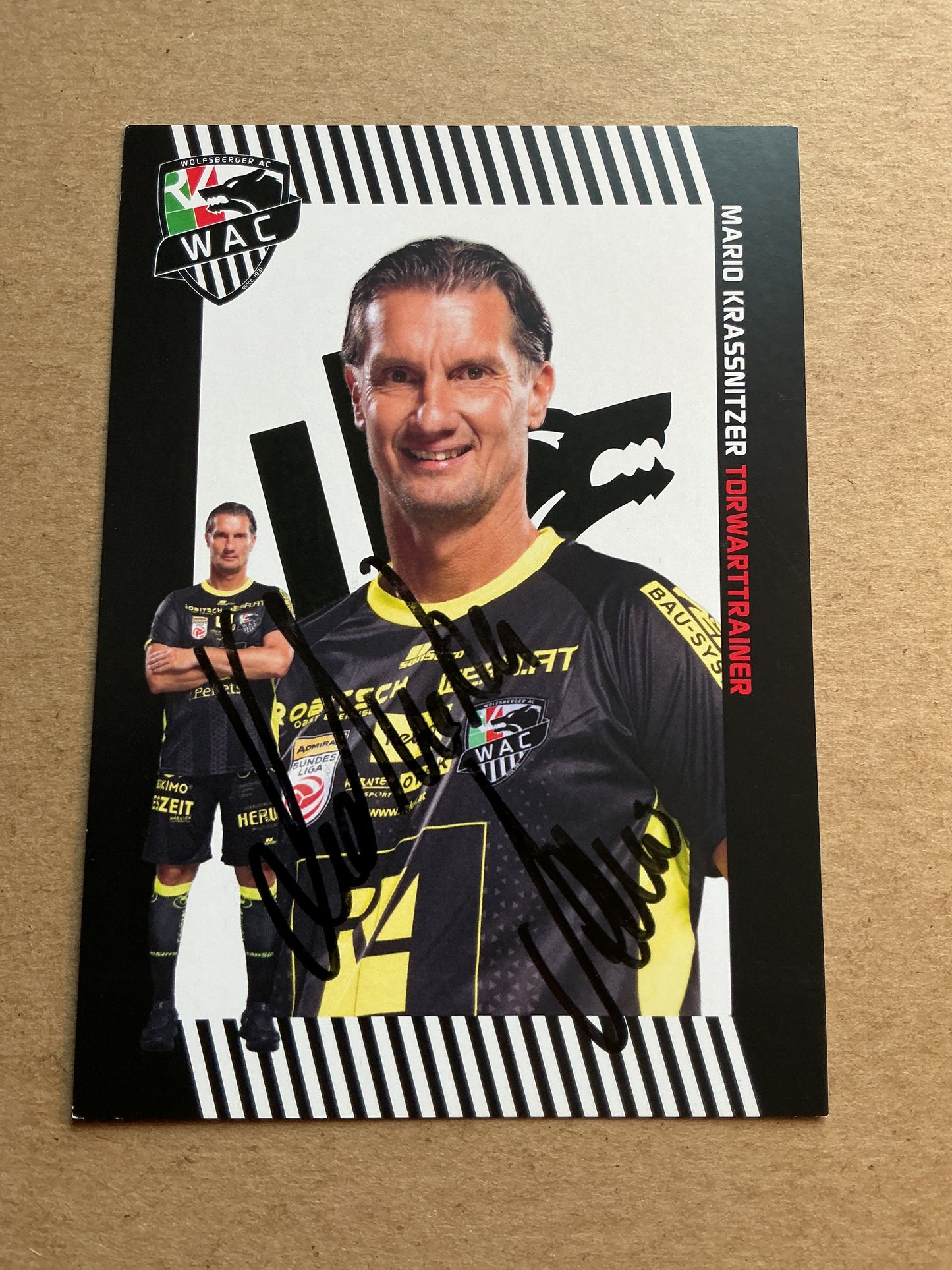Mario Krassnitzer, Austria 🇦🇹 Wolfsberger AC 2023/24 hand signed