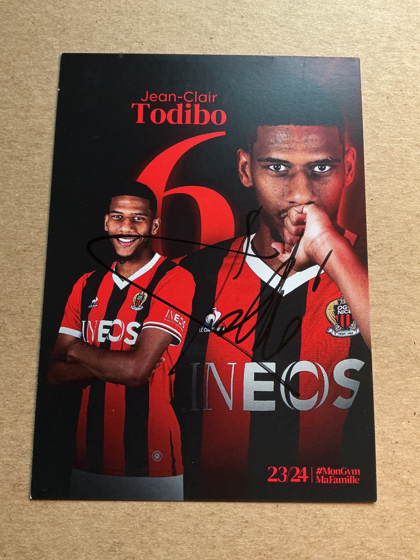 Jean-Clair Todibo, France 🇫🇷 OGC Nice 2023/24 hand signed