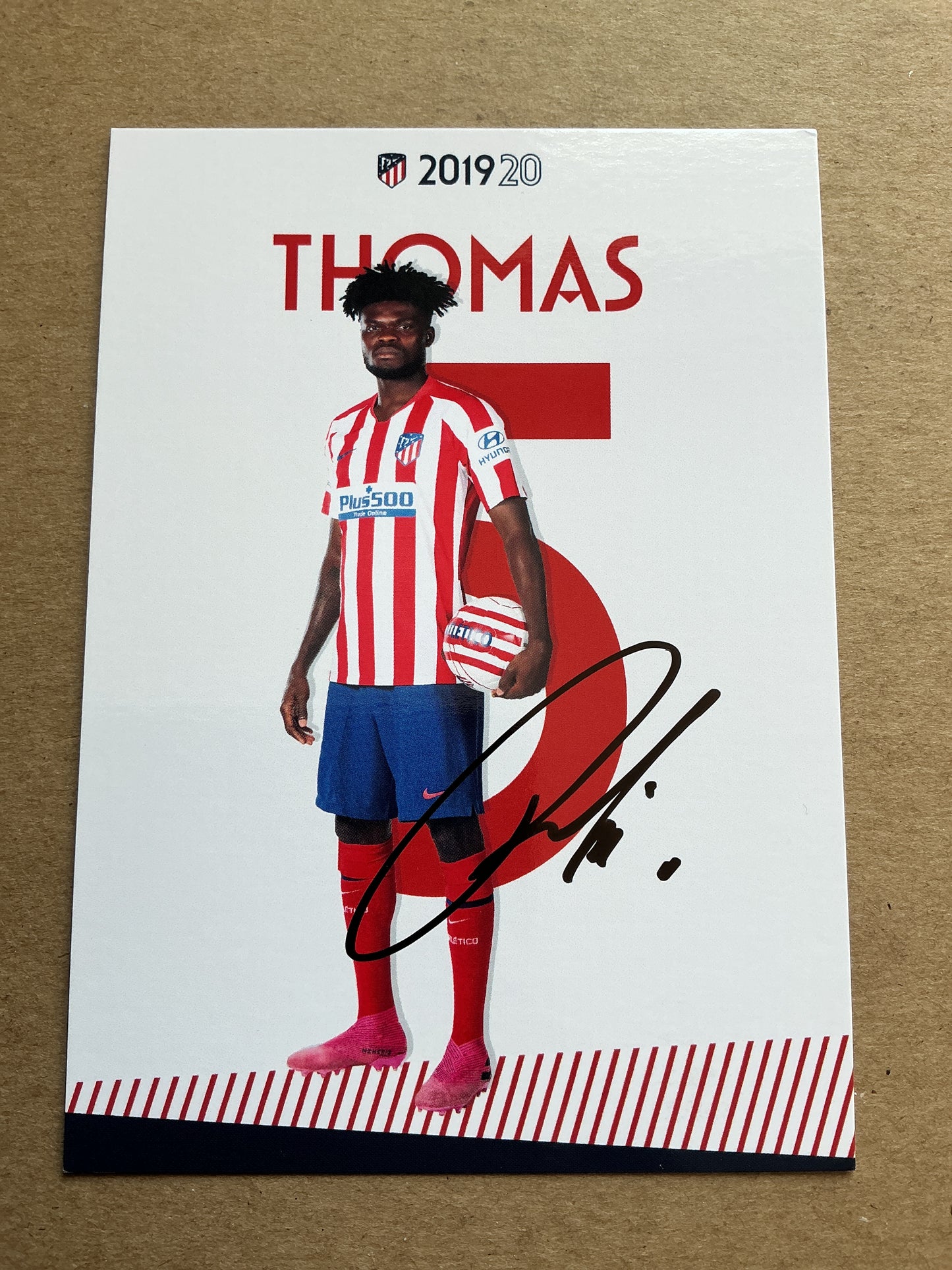 Thomas Partey, Ghana 🇬🇭 Atletico Madrid 2019/20 hand signed