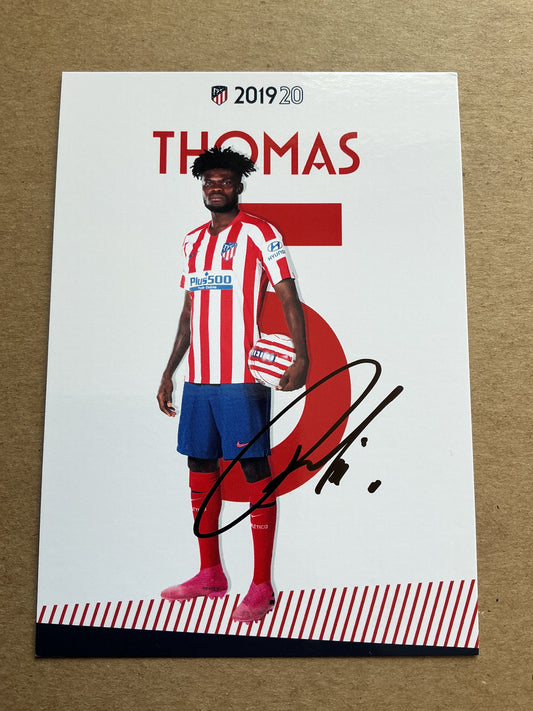 Thomas Partey, Ghana 🇬🇭 Atletico Madrid 2019/20 hand signed