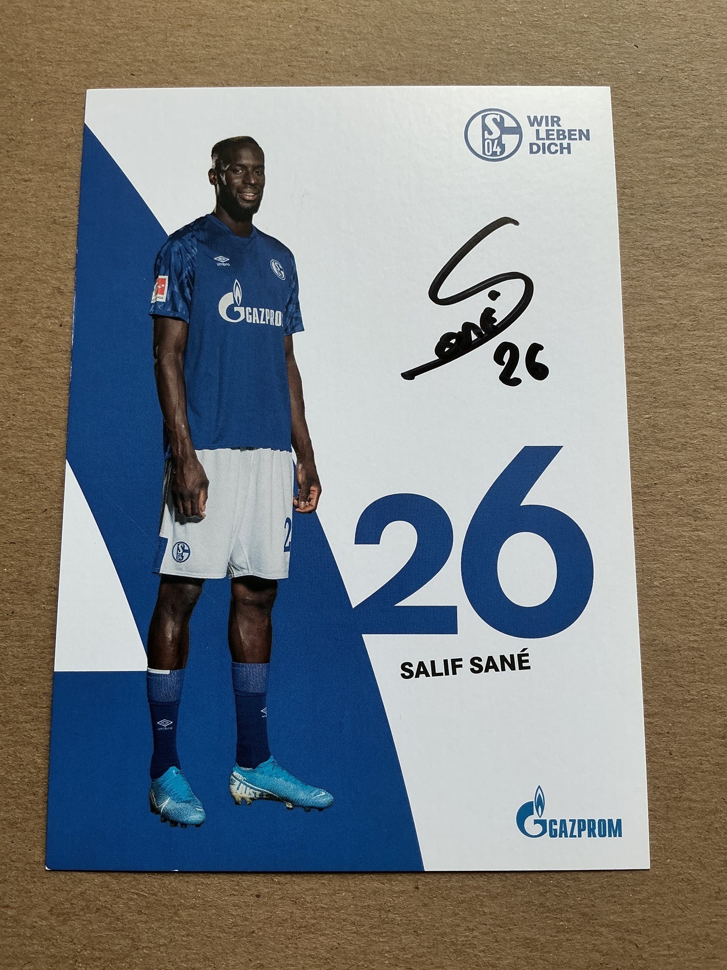 Salif Sané, Senegal 🇸🇳 FC Schalke 04 2019/20 hand signed