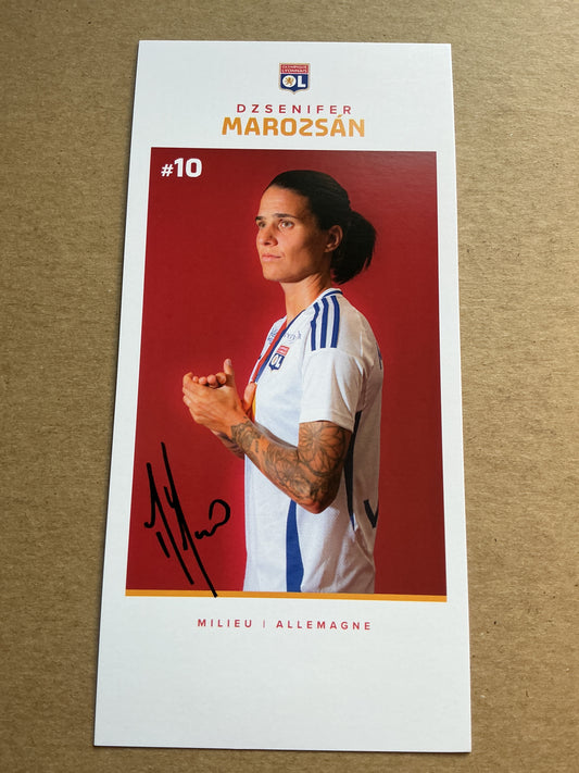 Dzsenifer Marozsan, Germany 🇩🇪 Olympique Lyon 2024/25 hand signed