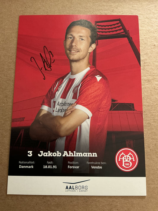 Jakob Ahlmann, Denmark 🇩🇰 Aalborg BK 2022/23 hand signed