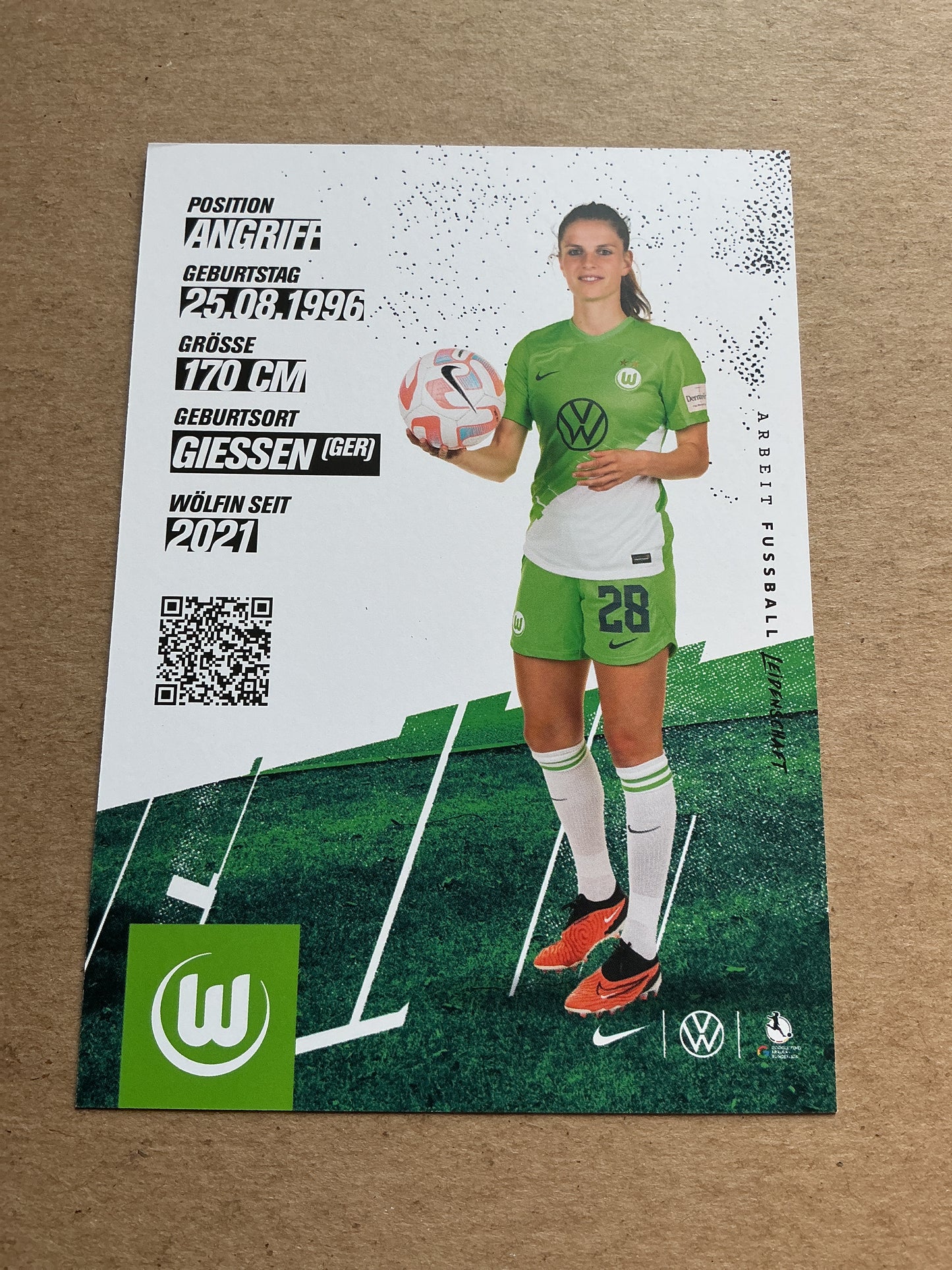 Tabea Sellner, Germany 🇩🇪 VfL Wolfsburg 2023/24 hand signed