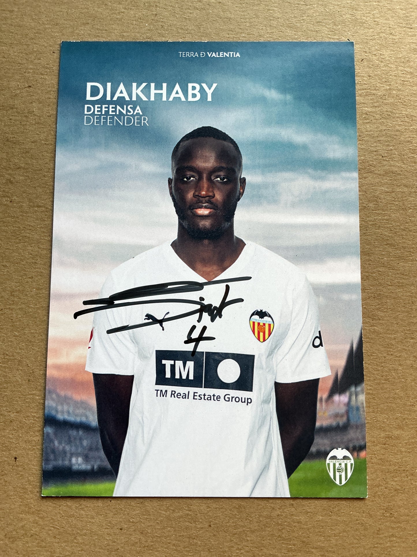 Mouctar Diakhaby, Guinea 🇬🇳 Valencia CF 2025/26 hand signed