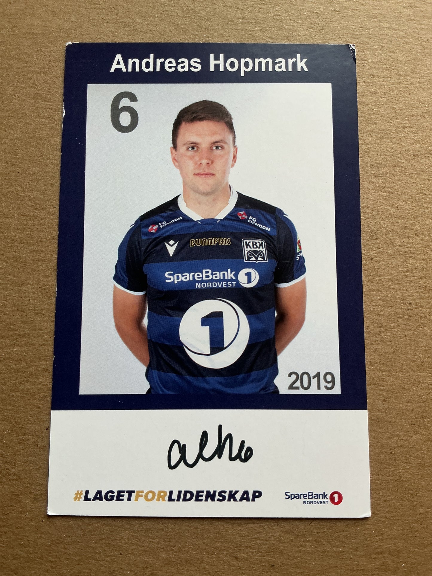 Andreas Hopmark, Norway 🇳🇴 Kristiansund BK 2019/20 hand signed