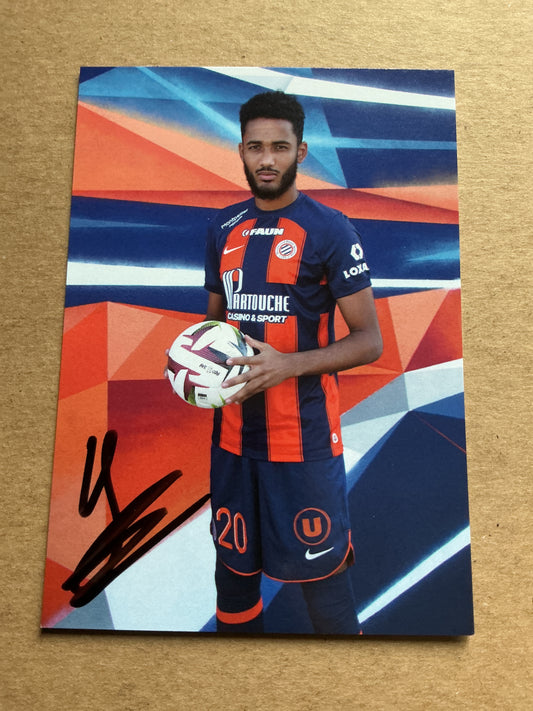 Yanis Guermouche, France 🇫🇷 Montpellier HSC 2023/24 hand signed
