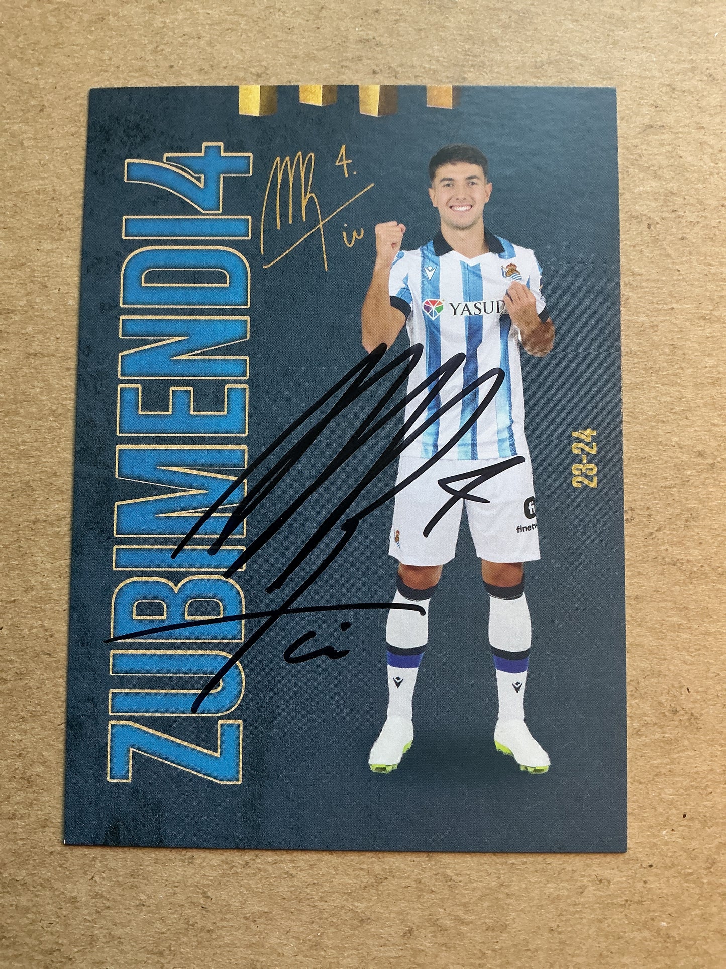 Martín Zubimendi, Spain 🇪🇸 Real Sociedad 2023/24 hand signed