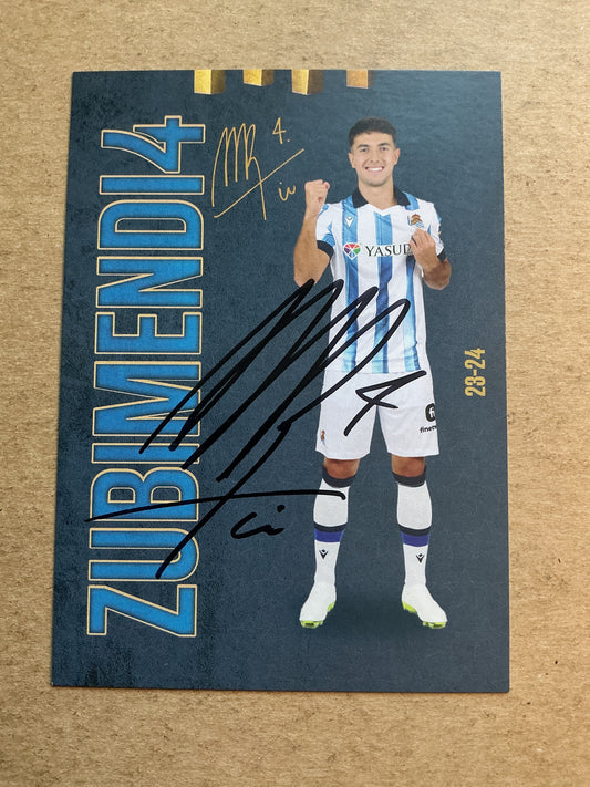Martín Zubimendi, Spain 🇪🇸 Real Sociedad 2023/24 hand signed