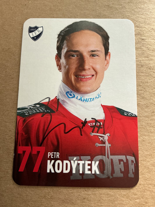 Petr Kodytek, Czech Republic 🇨🇿 HIFK Hockey 2024/25 hand signed