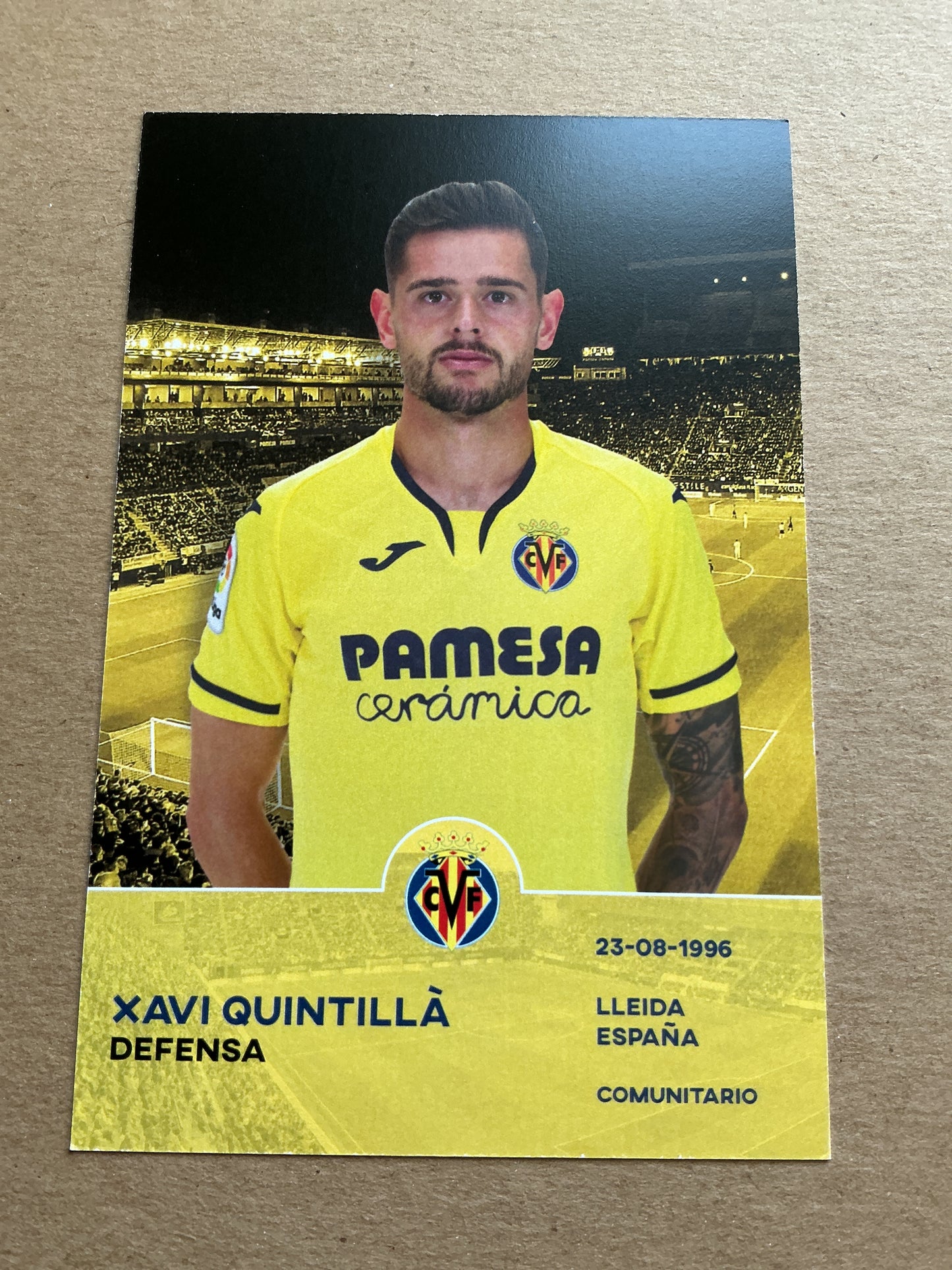 Xavi Quintillà, Spain 🇪🇸 Villarreal CF 2019/20 hand signed