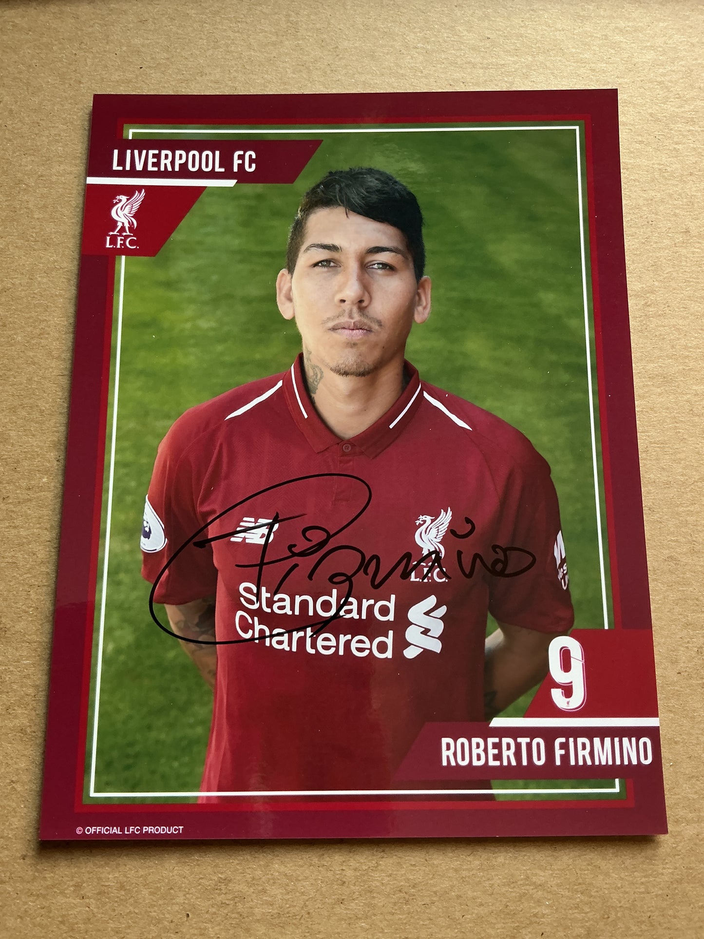 Roberto Firmino, Brazil 🇧🇷 Liverpool FC 2018/19 hand signed