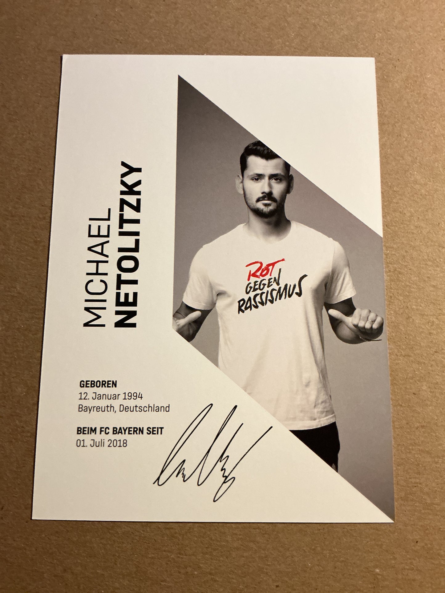 Michael Netolitzky, Germany 🇩🇪 FC Bayern München 2023/24 hand signed